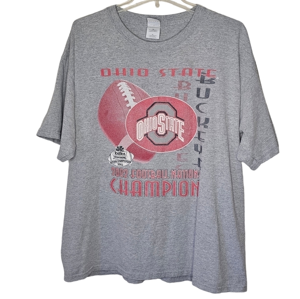 Ohio State Buckeyes Fiesta Bowl 2003 Champions on Gildan Ultra Cotton Size XL